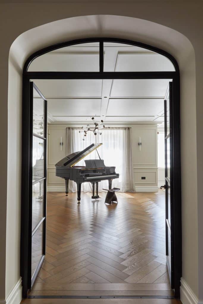Grand piano in hallway Sevenoaks
