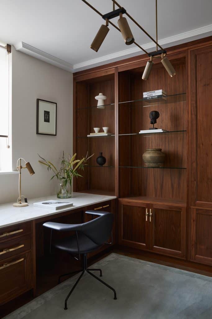 Luxury study walnut wood