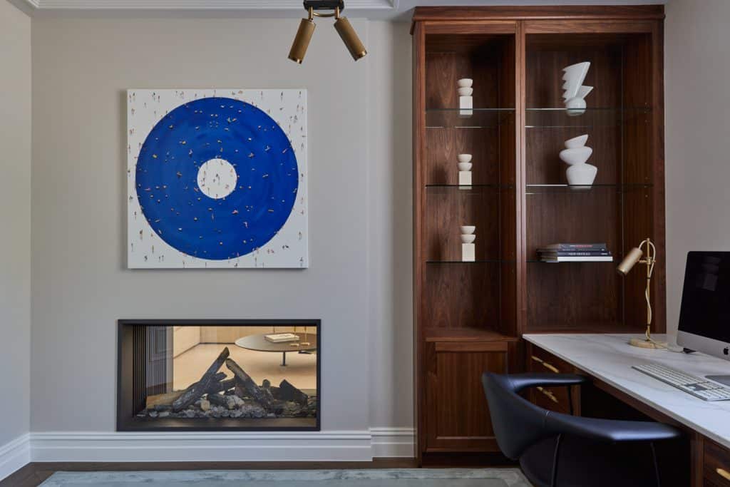 Solid walnut bespoke home office