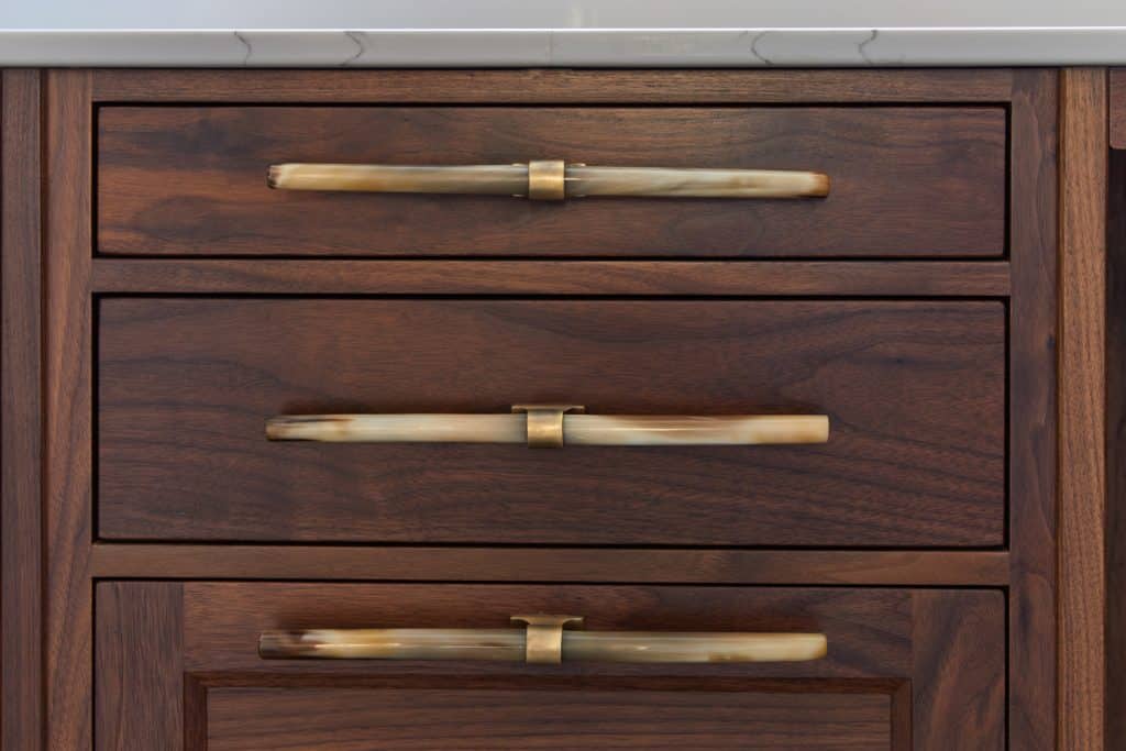 Solid walnut bespoke home office