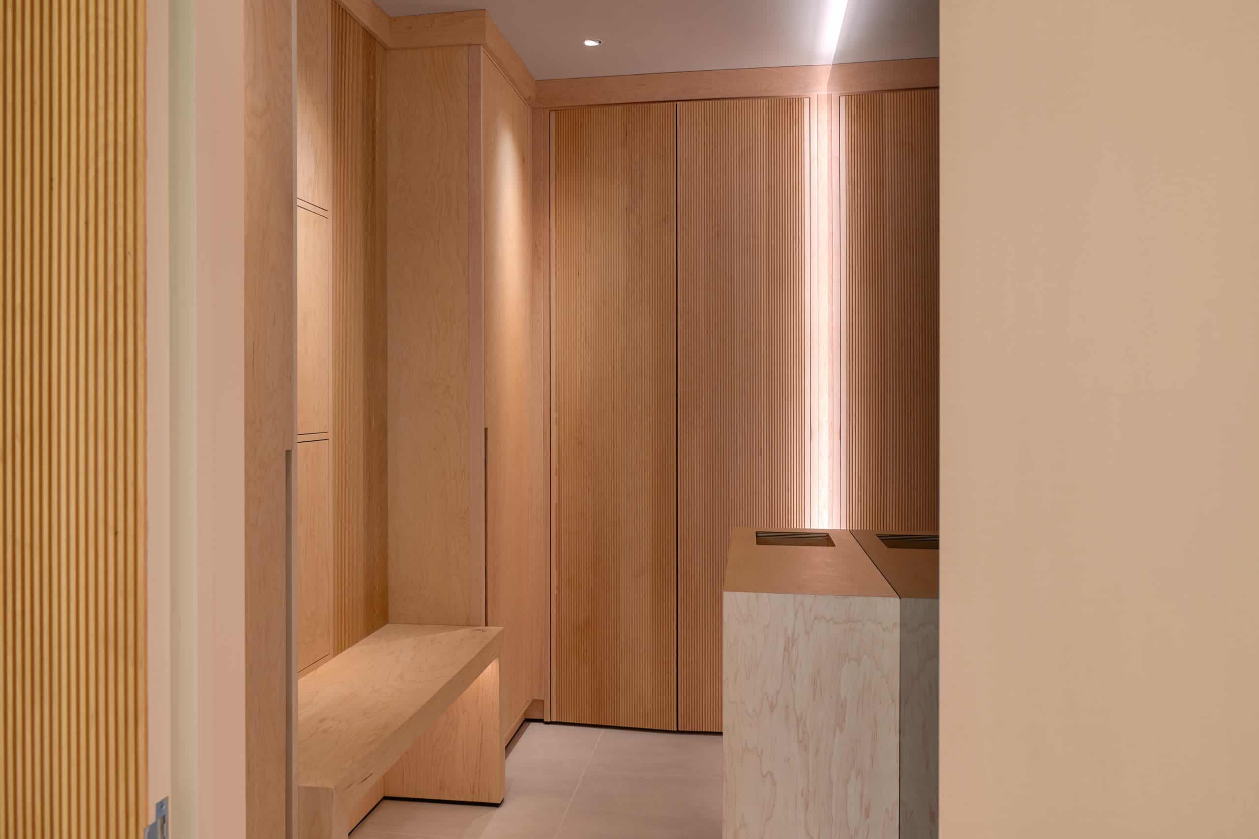 Luxury pool house cabinetry in Kent