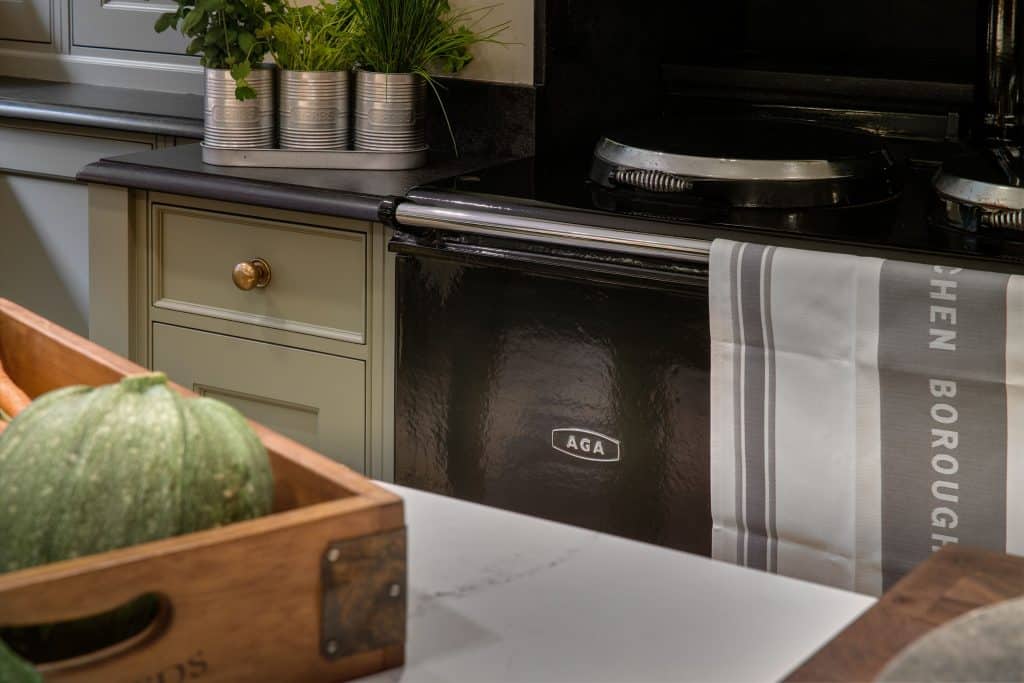 Bespoke handmade farmhouse kitchen with luxury cabinetry